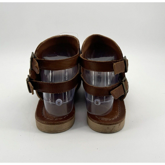 Sundance Brown Woven Leather Embroidered Sandals EU 38 US Size 7.5 Made In Italy - Picture 7 of 9